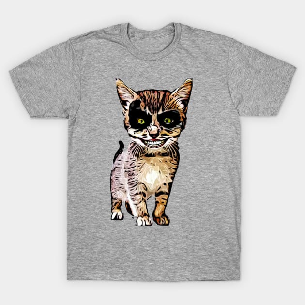 Evil Cat T-Shirt by BigTexFunkadelic